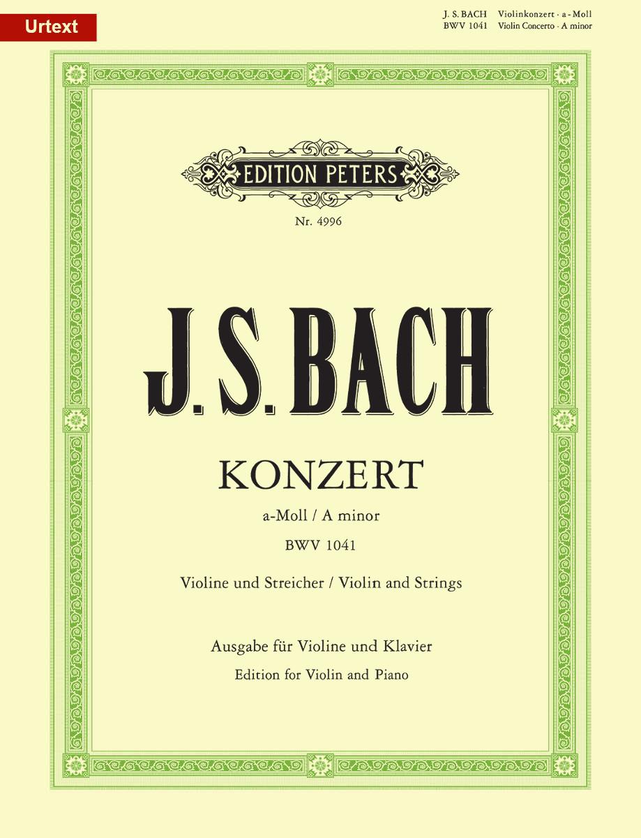 J S Bach Violin Concerto In A Minor Bwv Edition For Violin And