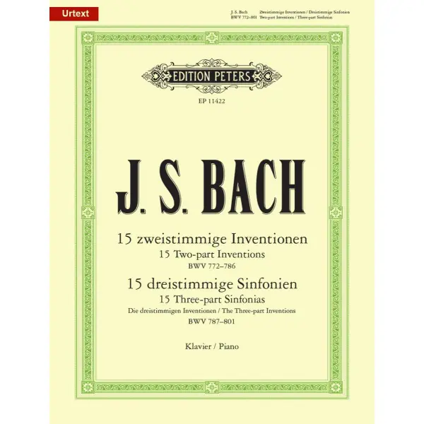J.S. Bach Inventions and Sinfonias BWV 772–801 for Piano