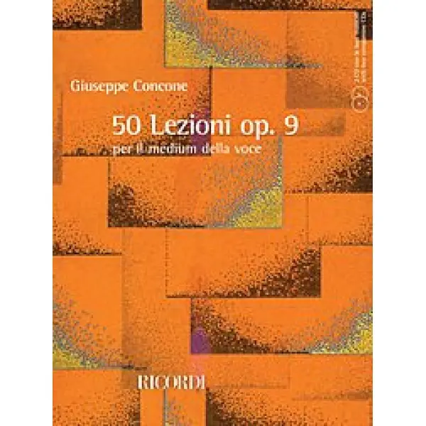 Concone: 50 Lessons for Medium Voice (2 CDs Included) - Voice and Piano