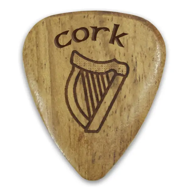 Cork Harp Wooden Guitar Plectrum