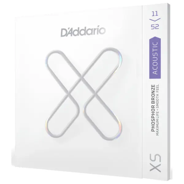 D'addario XS Phosphor Bronze Custom Light (.11-.52) - XSAPB1152 - Image 2