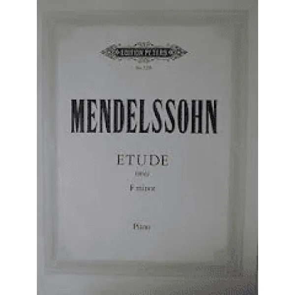 Mendelssohn - Etude in F minor for Piano.
