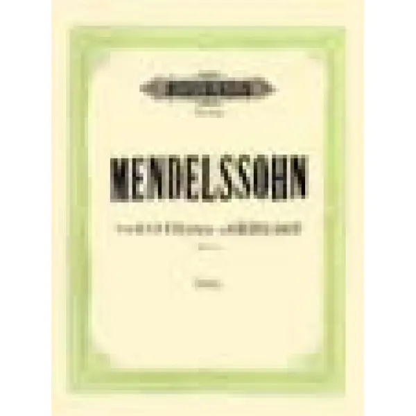 Mendelssohn - Variations Sérieuses Op. 54 for Piano.