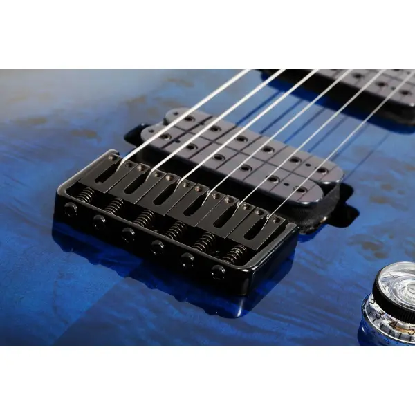 Schecter Omen Elite 6 - See Through Blue Burst - Image 8