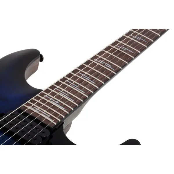 Schecter Omen Elite 6 - See Through Blue Burst - Image 6
