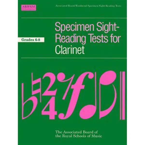 ABRSM Specimen Sight-Reading Tests For Clarinet Grades 6-8