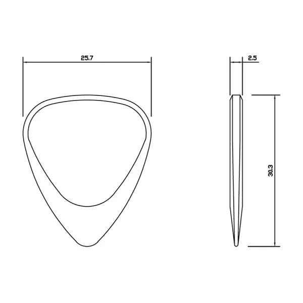 Cork Harp Wooden Guitar Plectrum - Image 2