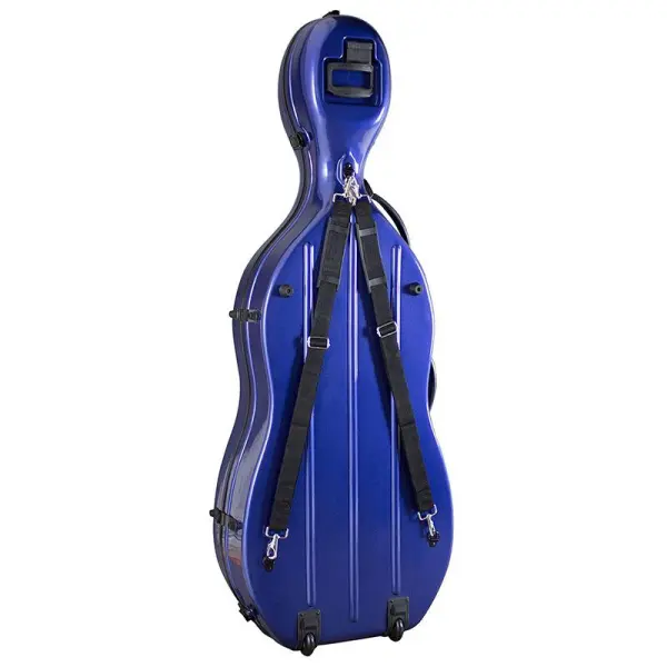 Hidersine Cello Case - Fiberglass - Blue - Image 4