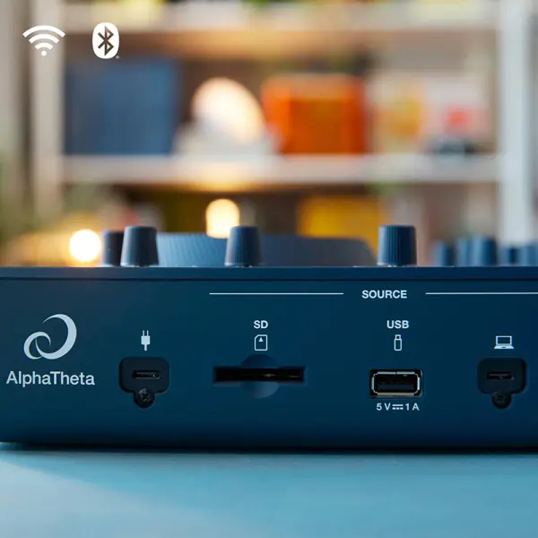 AlphaTheta OMNIS-DUO Indigo - All in One Portable DJ System - Image 6