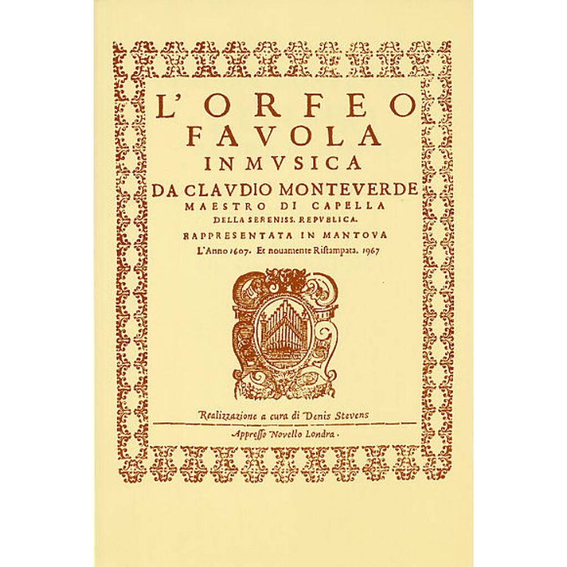 Claudio Monteverdi - L'Orfeo Favola in Musica (Soloists, Chorus & Orchestra) - Denis Stevens