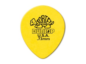 Dunlop Tortex Teardrop .73mm Pick - Set of 6