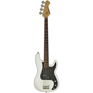 Aria STB-PB/B White With Black Pickguard