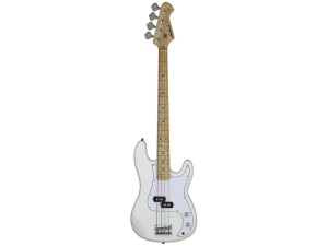 Aria STB-PB/M White With Maple Fretboard