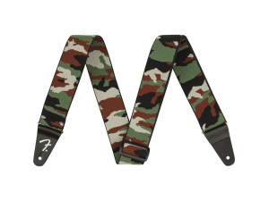 Fender Weighless Camo Guitar Strap - Woodland