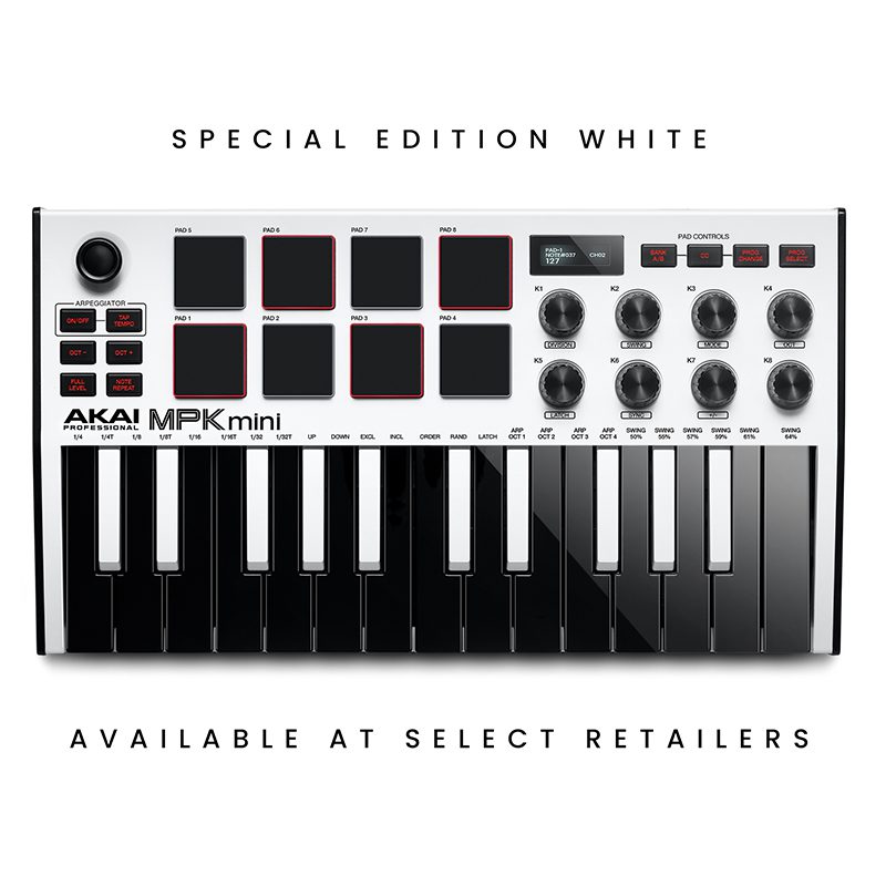 DTM・DAW AKAI MPK Mini MK3 SPECIAL EDITION WHITE DTM・DAW AKAI MPK Mini MK3 SPECIAL EDITION WHITE Akai MPK Mini MK3