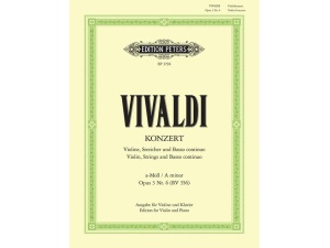 Vivaldi - Violin Concerto in A minor Op. 3 No. 6 RV 356 - Violin and Piano
