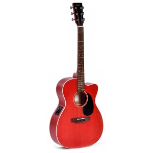 Ditson 000C-10E -  Tranclucent Dark Red