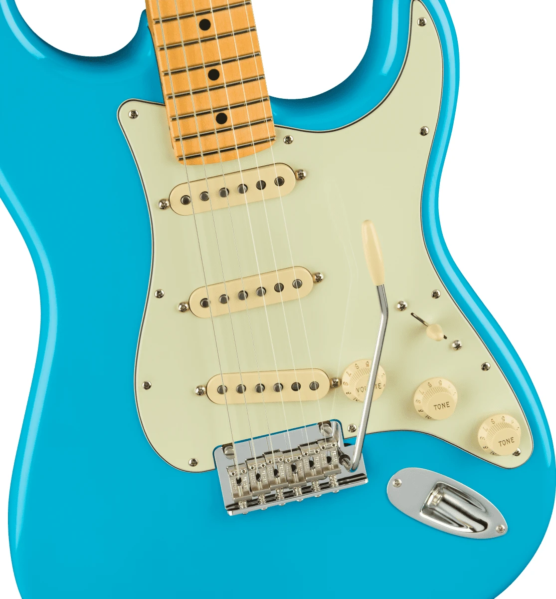 Fender American Pro II Stratocaster MN - Miami Blue - Image 4