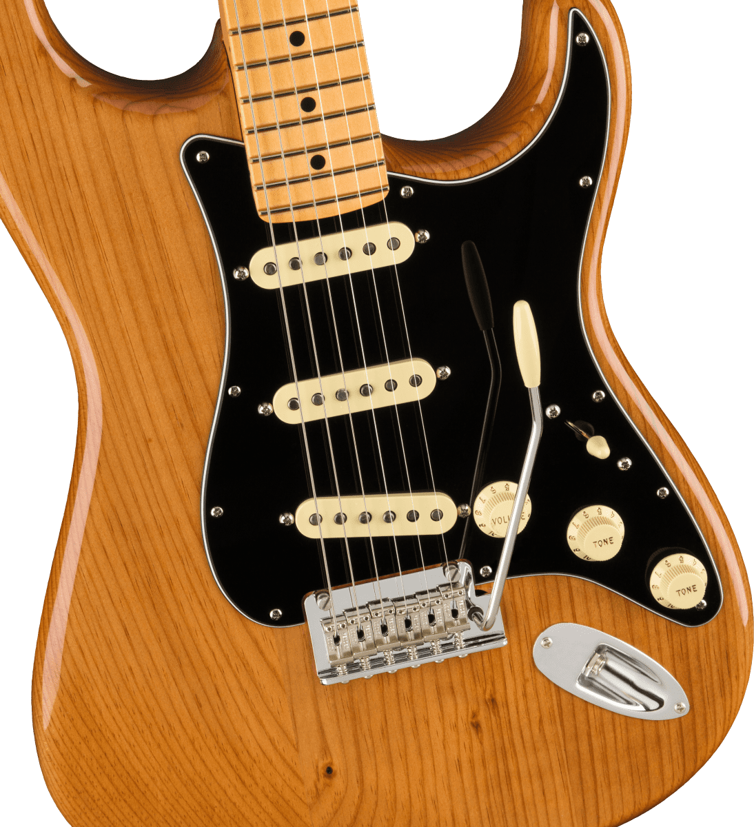 Fender American Pro II Stratocaster MN - Roasted Pine - Image 4