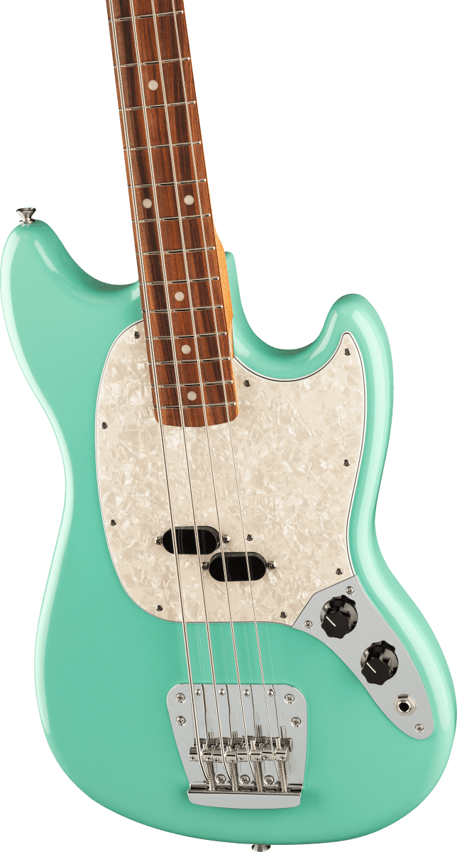 Fender Vintera 60s Mustang Bass - PF - Seafoam Green - Image 4
