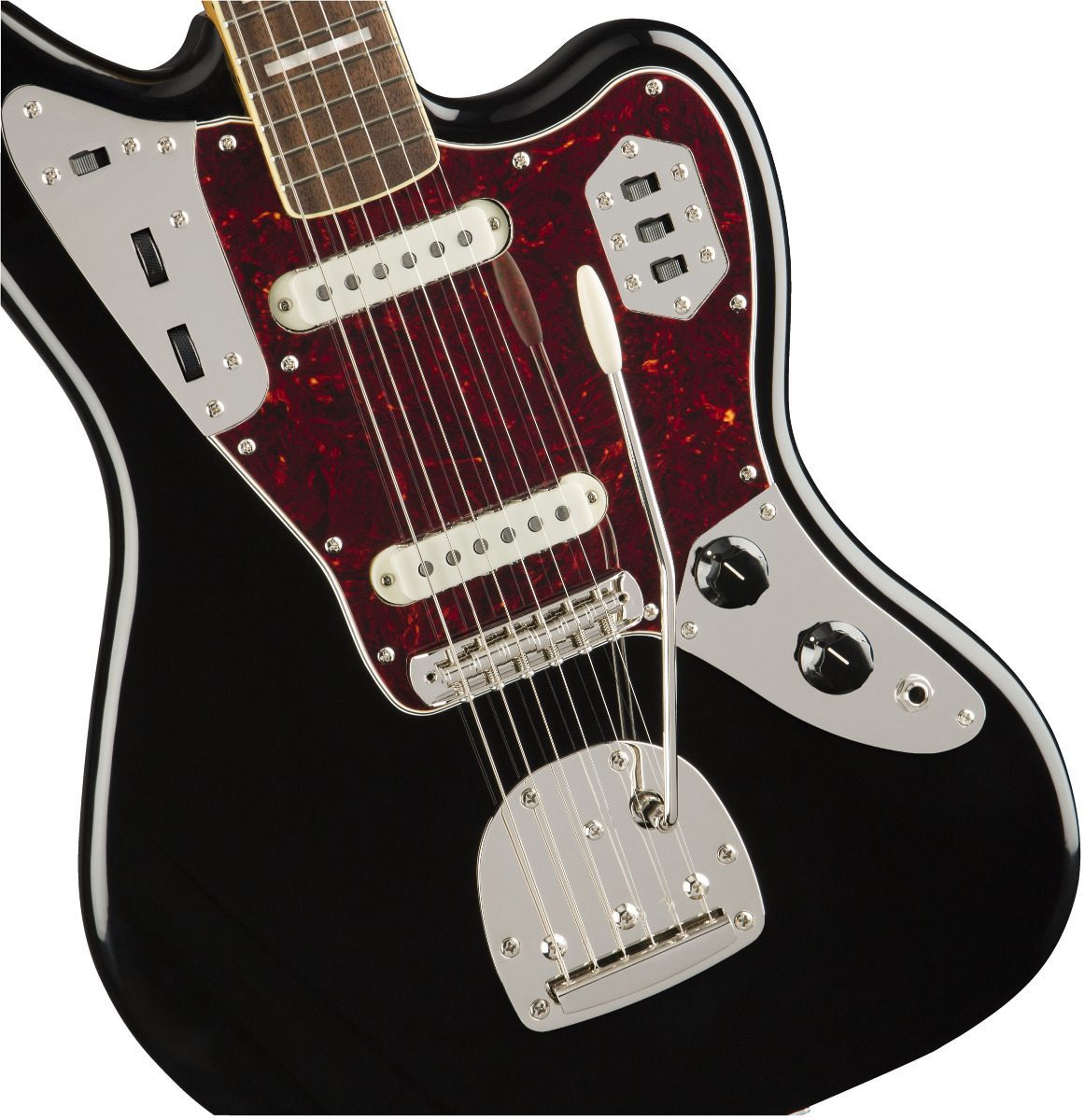 Fender Squier Classic Vibe 70's Jaguar LRL BLK - Image 6