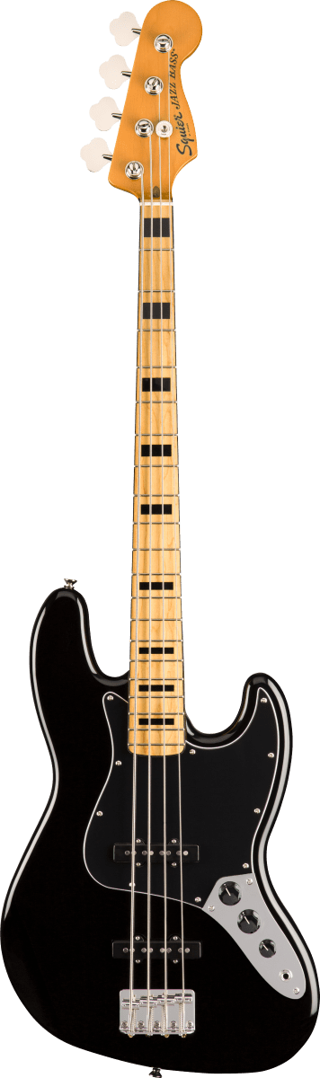 Fender Squier Classic Vibe 70's Jazz Bass - MN - BLK - Image 2