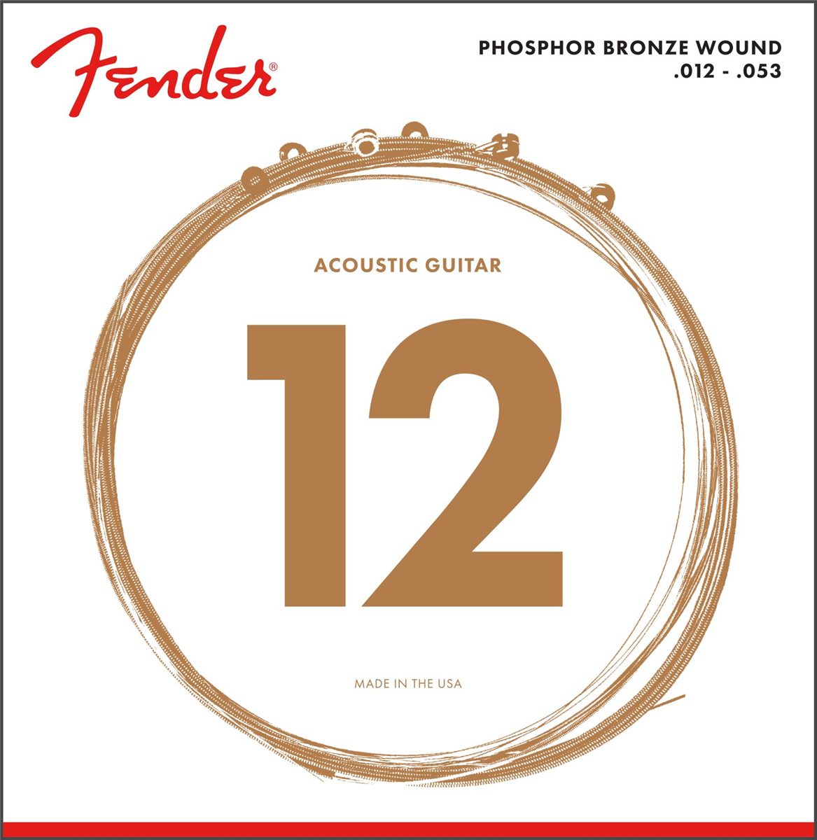 Fender Phosphor Bronze Acoustic Strings Light (.12-.53)