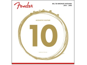 Fender 80/20 Bronze Acoustic Strings Extra Light (.10 - .48)