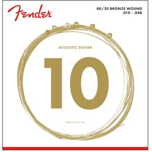 Fender 80/20 Bronze Acoustic Strings Extra Light (.10 - .48)