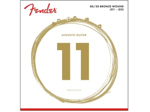 Fender 80/20 Bronze Acoustic Strings Custom Light (.11 - .52)