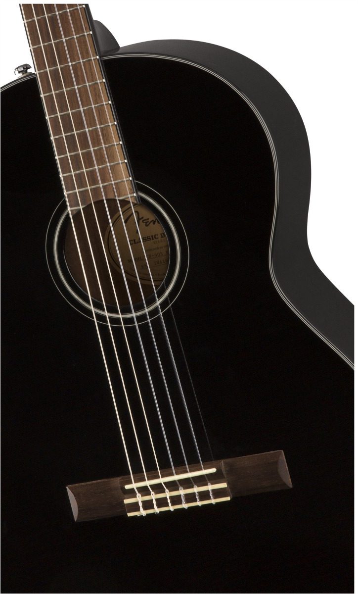 Fender CN-60 Nylon - Black - Image 3