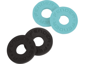 Fender Strap Blocks 4-Pack - Black (2) and Daphne Blue (2)