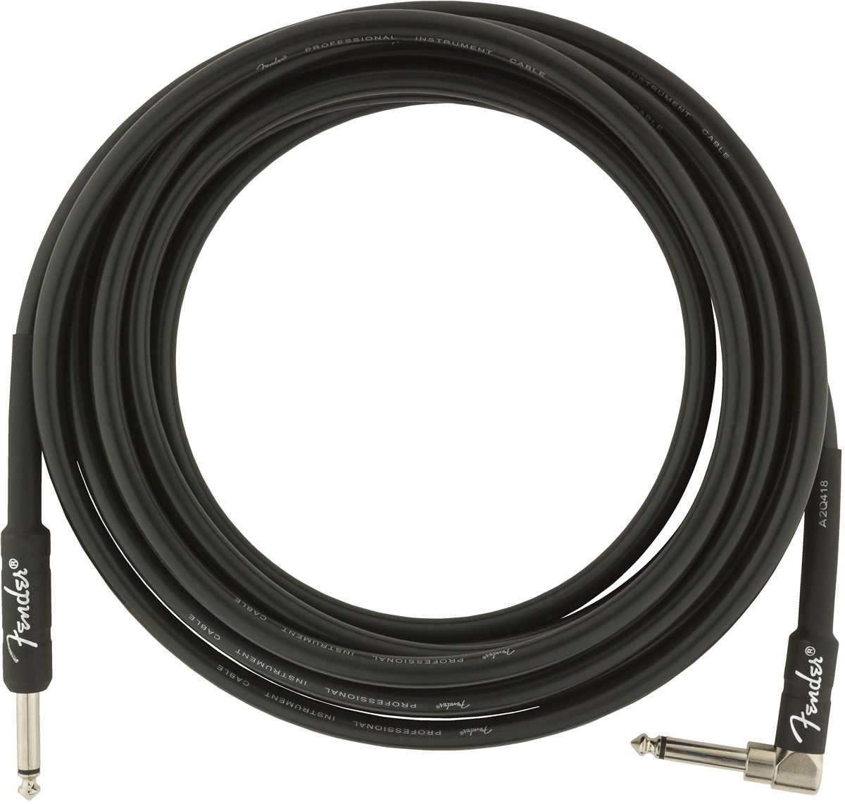 Fender Professional Series 15ft Straight/Angle Jack Instrument Cable - Image 2