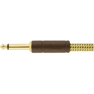 Fender Deluxe Series 18.6ft Straight/Straight Jack Instrument Cable - Tweed