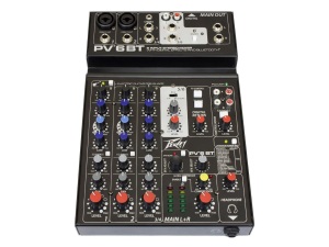 Peavey PV6BT 6-Channel Compact Mixer with Bluetooth