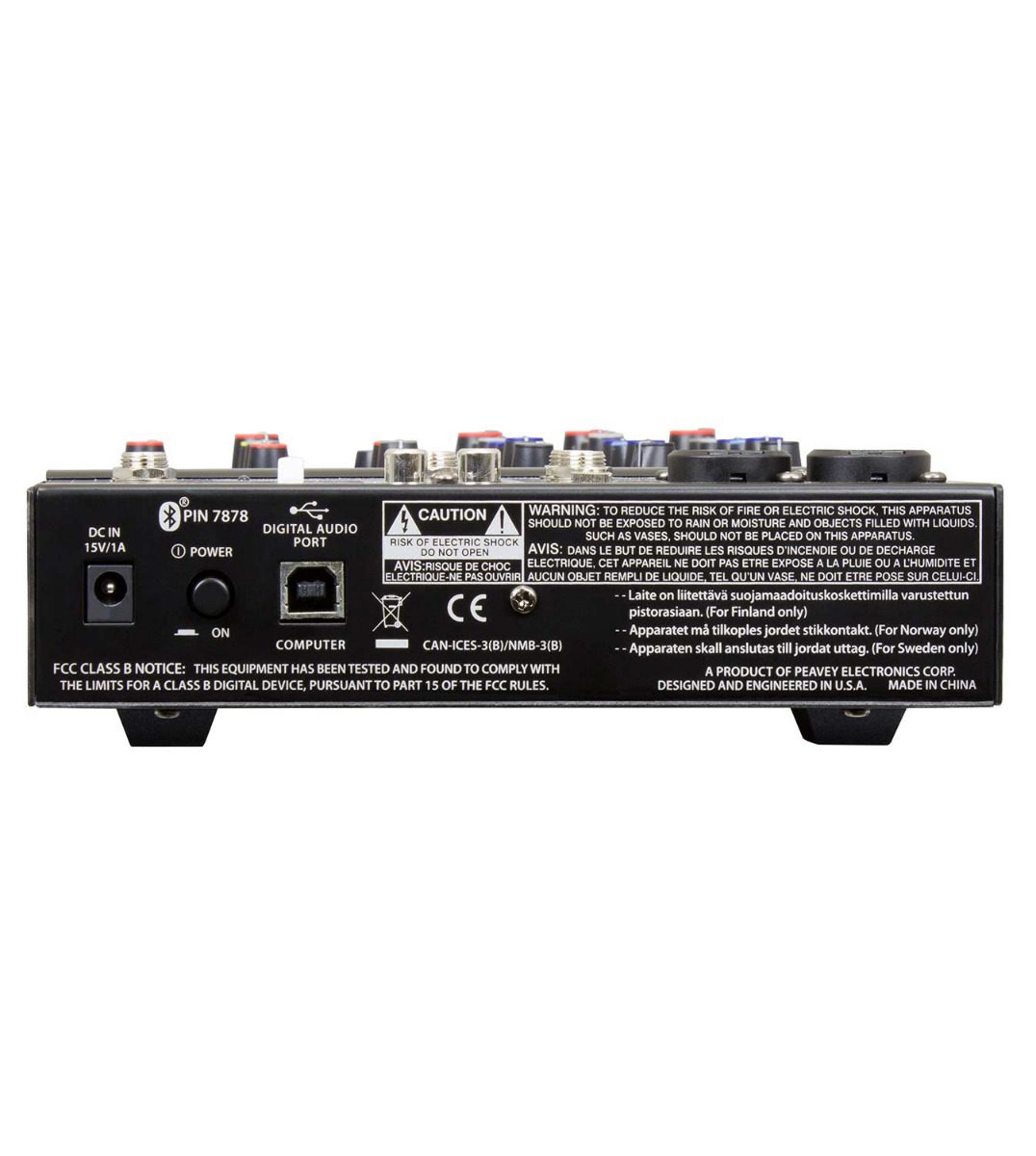 Peavey PV6BT 6-Channel Compact Mixer with Bluetooth - Image 2