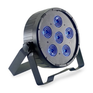 Stagg Flat ECOPAR 6 Spotlight w/ 6 x 12-watt RGBWAUV (6 in 1) LED