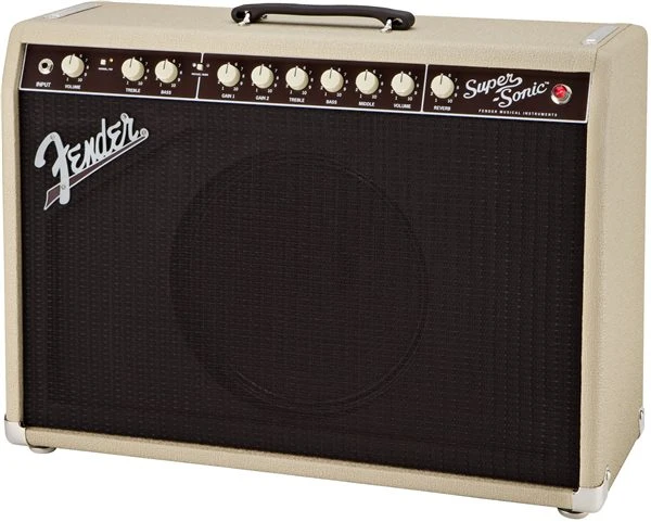 Fender Super-Sonic 22 Combo - Blonde/Oxblood - Image 3