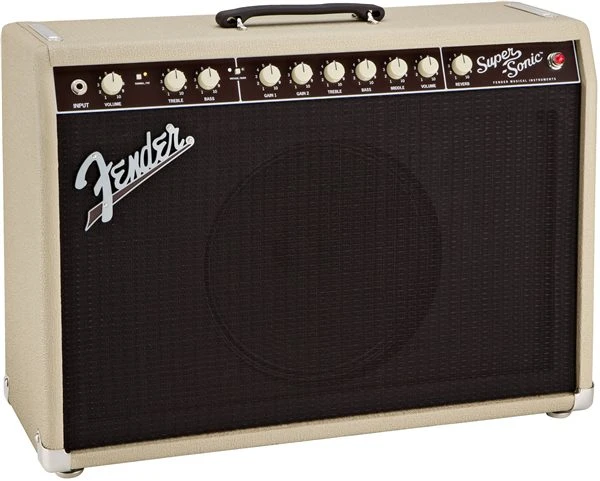 Fender Super-Sonic 22 Combo - Blonde/Oxblood - Image 2