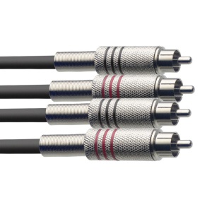 Stagg 3M Twin RCA Cable RCA/RCA (M/M) Mono/Mono