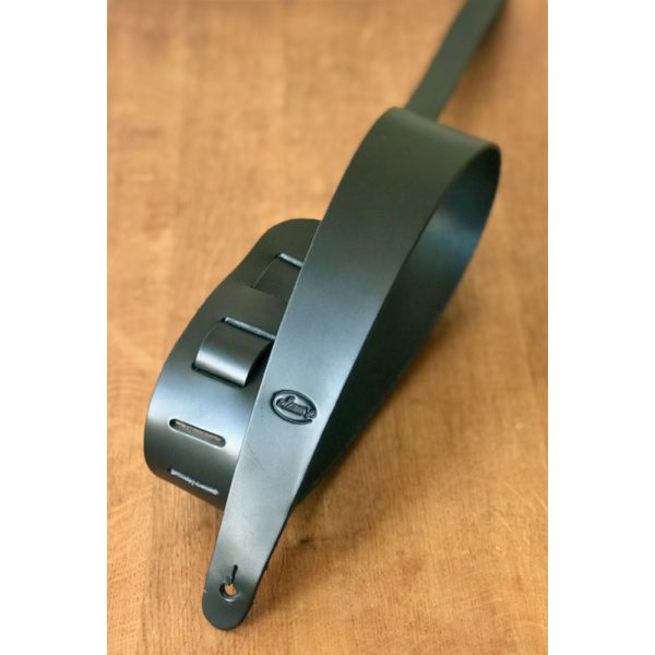 Liam's Adjustable Leather Guitar Strap - Black