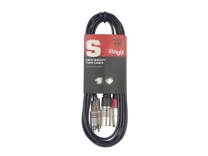 Stagg 3m Twin Cable RCA(M) - XLR(M)