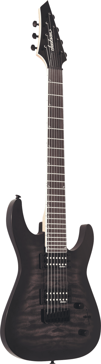 Jackson JS Series Dinky JS22Q-7 DKA HT - Trans Black Burst - Image 6