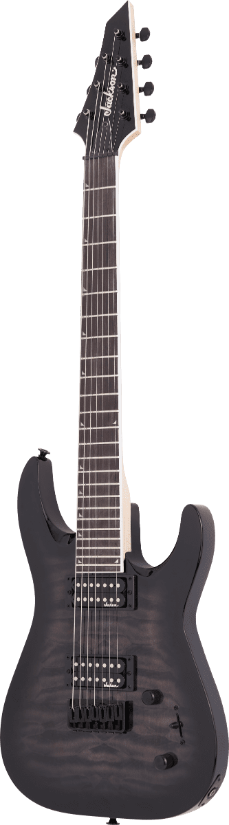 Jackson JS Series Dinky JS22Q-7 DKA HT - Trans Black Burst - Image 8