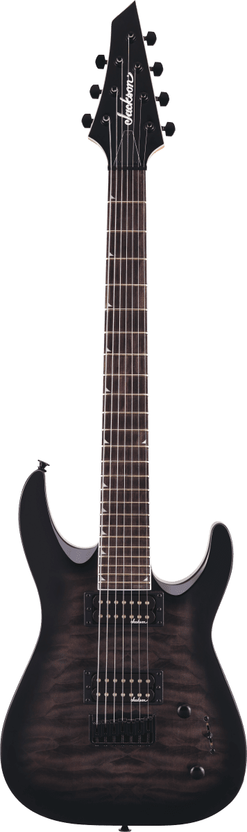 Jackson JS Series Dinky JS22Q-7 DKA HT - Trans Black Burst - Image 9