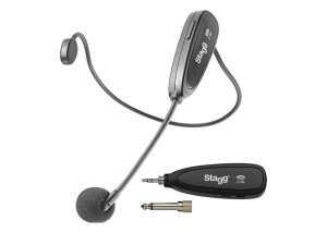 Stagg SUW 12H-BK Wireless Headset Microphone Set w/Transmitter + Receiver