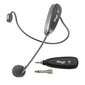 Stagg SUW 12H-BK Wireless Headset Microphone Set w/Transmitter + Receiver