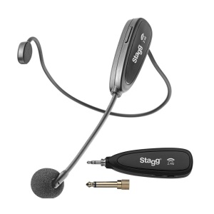 Stagg SUW 12H-BK Wireless Headset Microphone Set w/Transmitter + Receiver