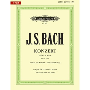 J.S. Bach - Violin Concerto in A minor BWV 1041 (Edition for Violin and Piano)