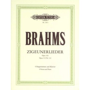 Brahms: Zigeunerlieder / Gypsy Songs Opus 103 (Opus 112 Nr. 3-6) - 4 Voice/SATB and Piano